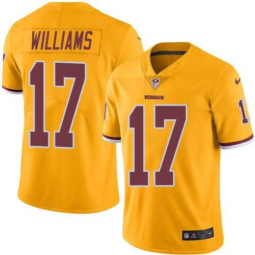 Nike Men & Women & Youth Redskins 17 Doug Williams Gold Color Rush Limited Jersey